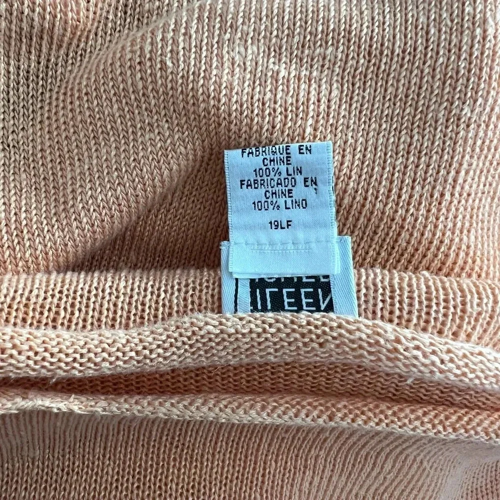 Eileen‎ Fisher Vintage 100% Linen Sweater in Orange Size US Large